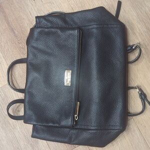 Kate Spade Black Peppled Leather Backpack